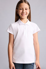Defacto Çocuk Short Sleeve Polo T-Shirt I0427A6 - Beyaz