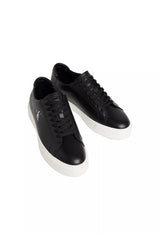 Calvin Klein Erkek BASKET CUPSOLE LACEUP LTH ML YM0YM01460 - Siyah