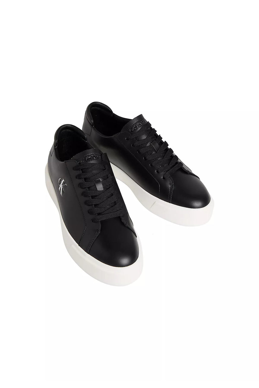 Calvin Klein Erkek BASKET CUPSOLE LACEUP LTH ML YM0YM01460 - Siyah