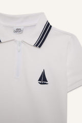 Defacto Çocuk Short Sleeve Polo T-Shirt D8091A8 - Beyaz