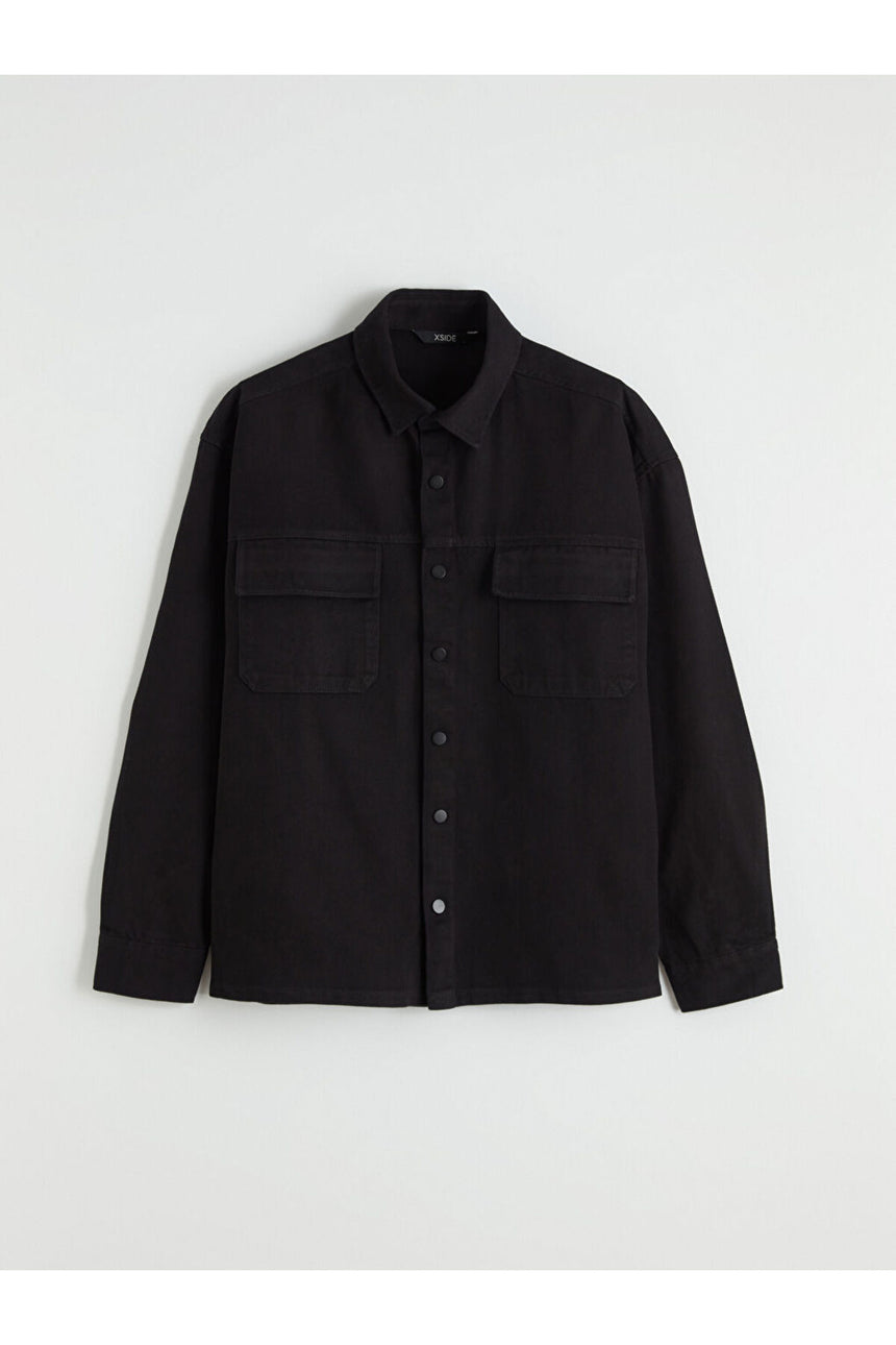 LCW ERKEK S6JI37D8 CKT,X-EGESHIRT-UP - Siyah