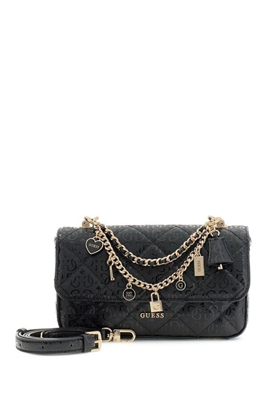 GUESS KADIN LIBBY FLAP CROSSBODY HWGG9912200 - Mavi