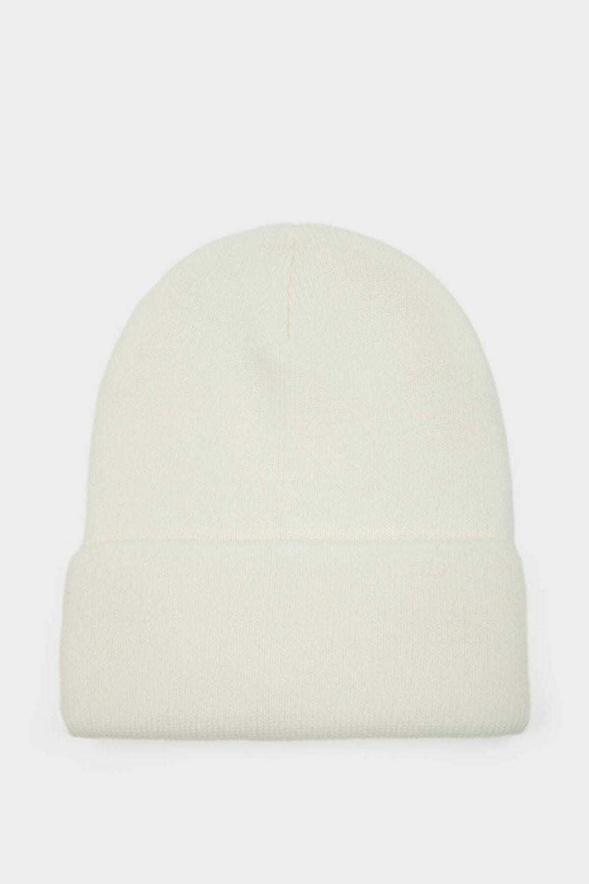 Defacto Kadın Beret R7545Az - Ekru