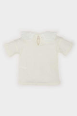 DeFacto Çocuk Kısa Kollu T-Shirt C3982A5 - Ekru