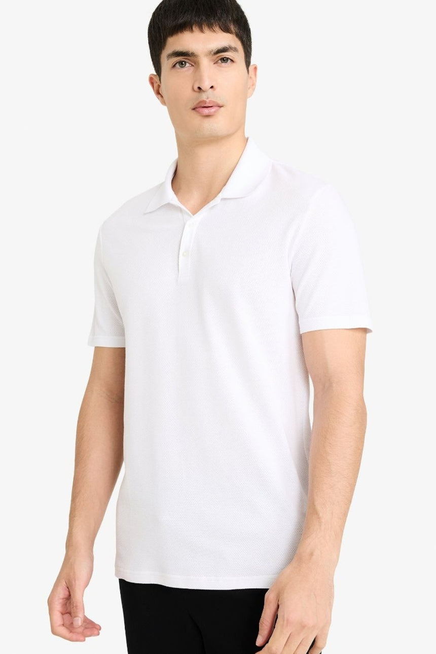 Defacto Erkek Short Sleeve Polo T-Shirt M6609AZ - Beyaz