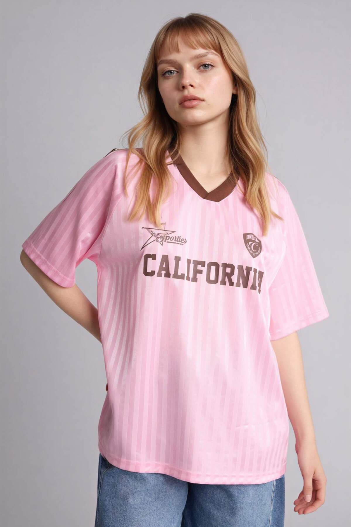 DeFacto Kadın Oversize T-Shirt G5889AX - Açık Pembe