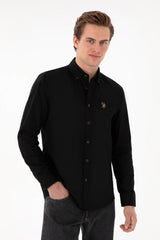 US POLO ASSN ERKEK DOKUMA GÖMLEK 2083079 - Siyah