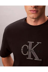 Calvin Klein Erkek SS 16S ELEVATED MONOLOGO TEE LV04RF819G - Siyah