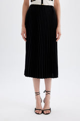 Defacto Kadın Woven Skirt B9014Ax - Siyah