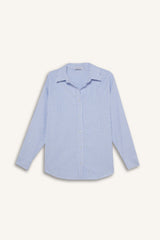 Defacto Kadın Long Sleeve Shirt D4015Ax - Mavi