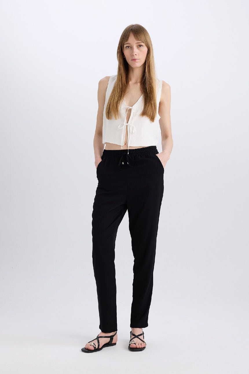 Defacto Kadın Trousers L3164Az - Siyah