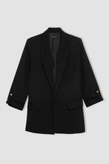 DeFacto Kadın Blazer Ceket C3215AX - Siyah