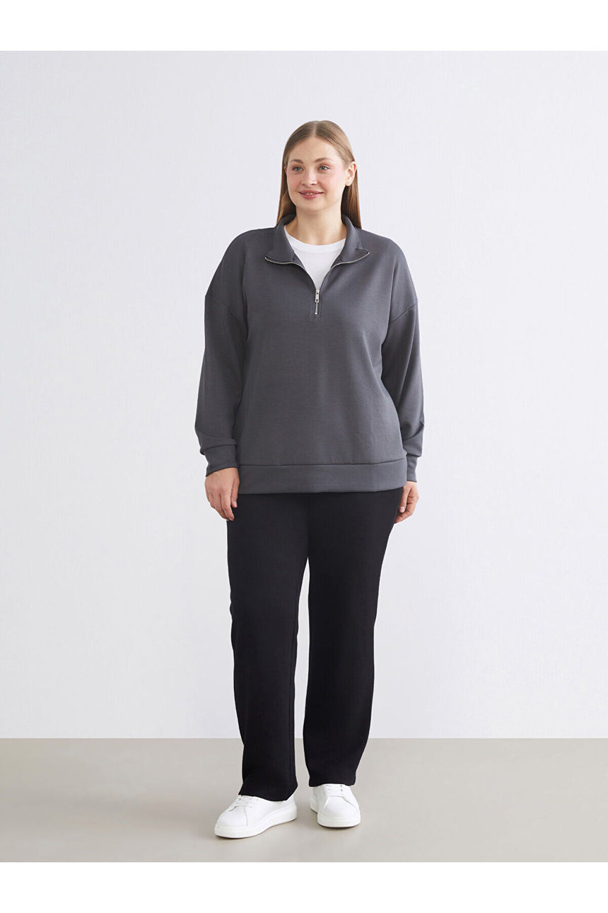 LC Waikiki Kadın Sweatshirt W5ID83AI - Antrasit