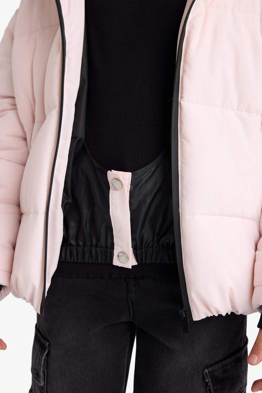 Defacto Çocuk Mont F3512A8 - Açık Pembe
