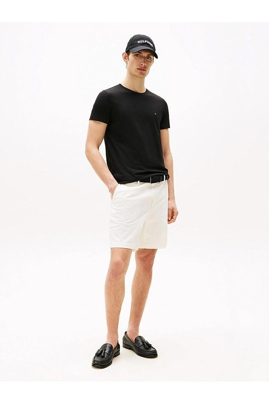 Tommy Hilfiger ERKEK CORE STRETCH SLIM C-NECK TEE MW0MW27539 - Siyah
