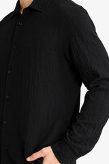 Defacto Erkek Woven Top D7246AX - Siyah