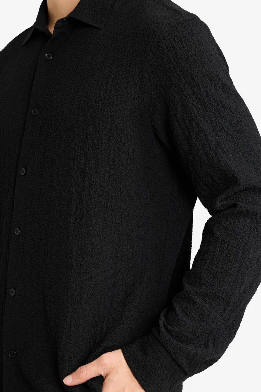Defacto Erkek Woven Top D7246AX - Siyah