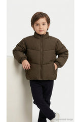 Jack & Jones Kids Maeve Kız Çocuk Şişme Mont 12308240 - Kahverengi