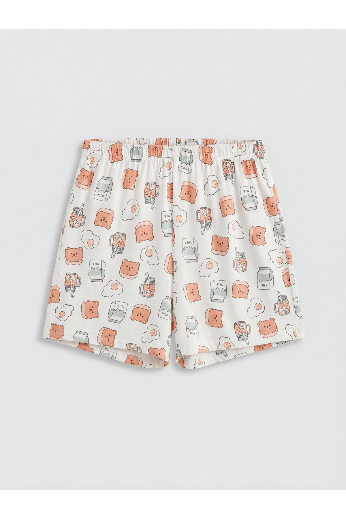 LC Waikiki Unisex Pijama Takımı S69629D8 - Ekru