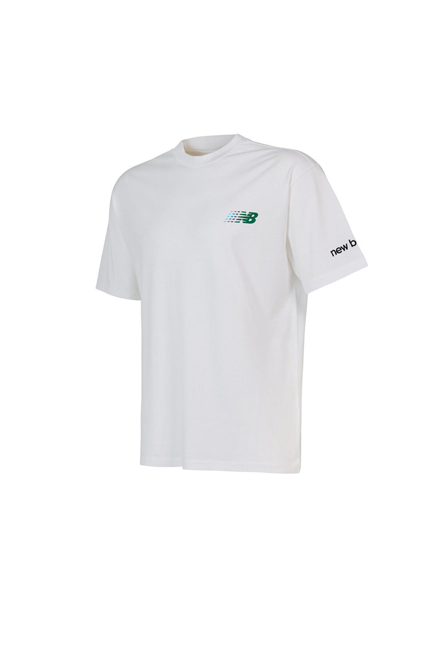 NEW BALANCE NB Lifestyle Men Tshirt MNT1644-WT - Beyaz