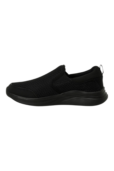 Sporline Lumberjack siyah erkek yürüyüş ayakkabısı, bağcıksız slip-on tasarım ve rahat taban yapısı