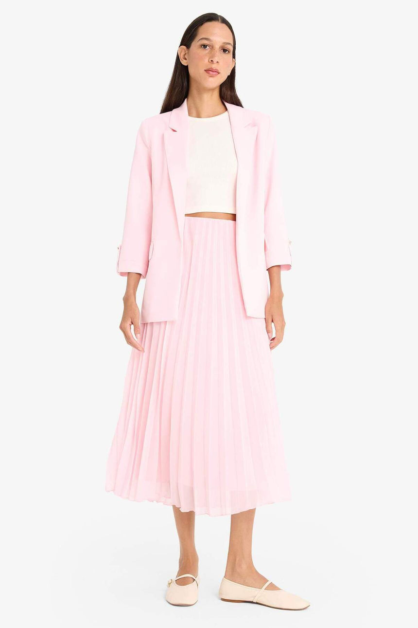 Defacto Kadın Woven Skirt F1524Ax - Açık Pembe