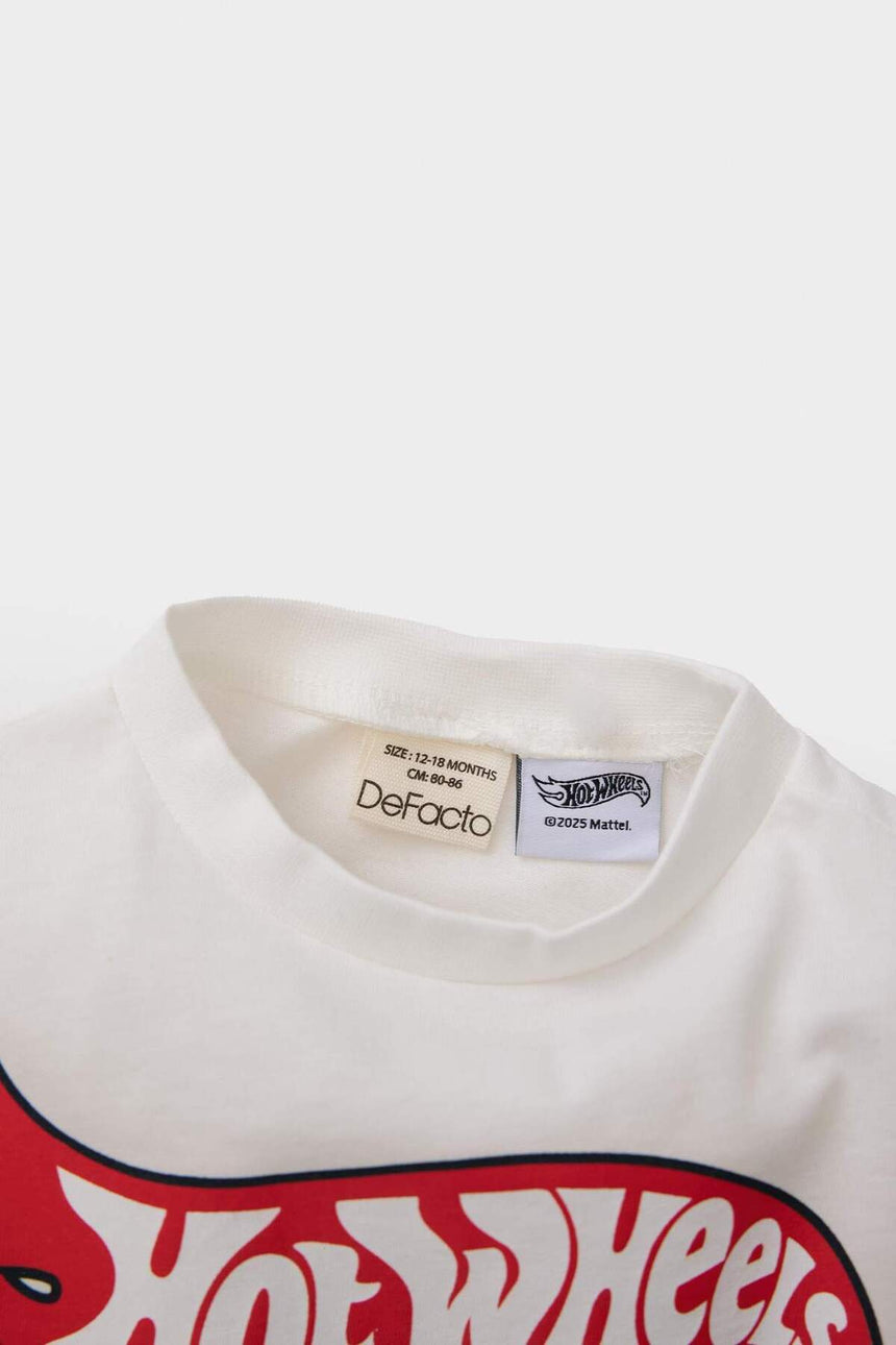 Defacto Çocuk Short Sleeve T-Shirt E4716A5 - Ekru