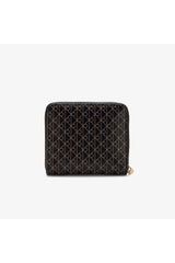 Calvin Klein Kadın EMBLEM AOP SQUARE ZIP AROUND LV04F1089G - Siyah