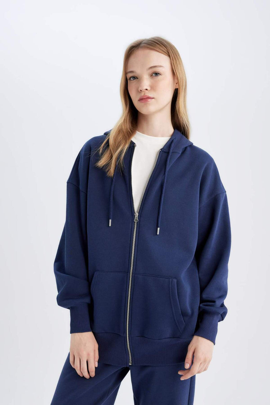 Defacto Kadın Cardigan V4233AZ - Koyu Lacivert