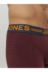 JACK&JONES JORVESTERBRO SWEAT QUARTER ZIP HN NOOS 12147592 - Koyu Kırmızı