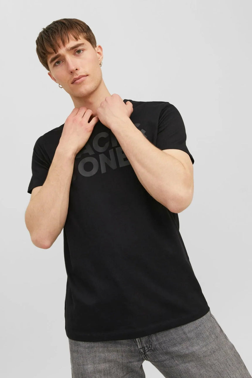 JACK&JONES T-SHIRT 12151955 - Siyah