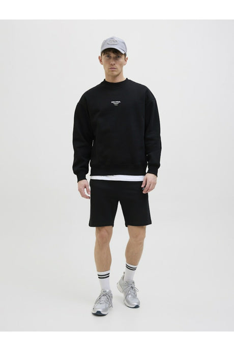 JACK&JONES JPSTGORDON ARCHIVE SWEAT SHORTS MID SN 12288638 - Siyah