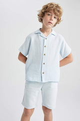 Defacto Boy Short Z5370A6 - Açık Mavi