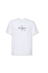 Calvin Klein Erkek SS Hero Monologo Tee 20s LV04RB862G - Beyaz