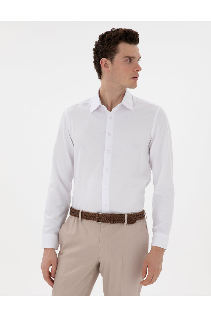 pierre cardin erkek dokuma gömlek 2126254 - Gri