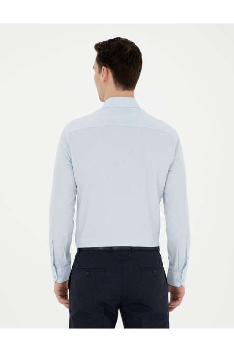 pierre cardin erkek dokuma gömlek 1833527 - AÇIK MAVİ