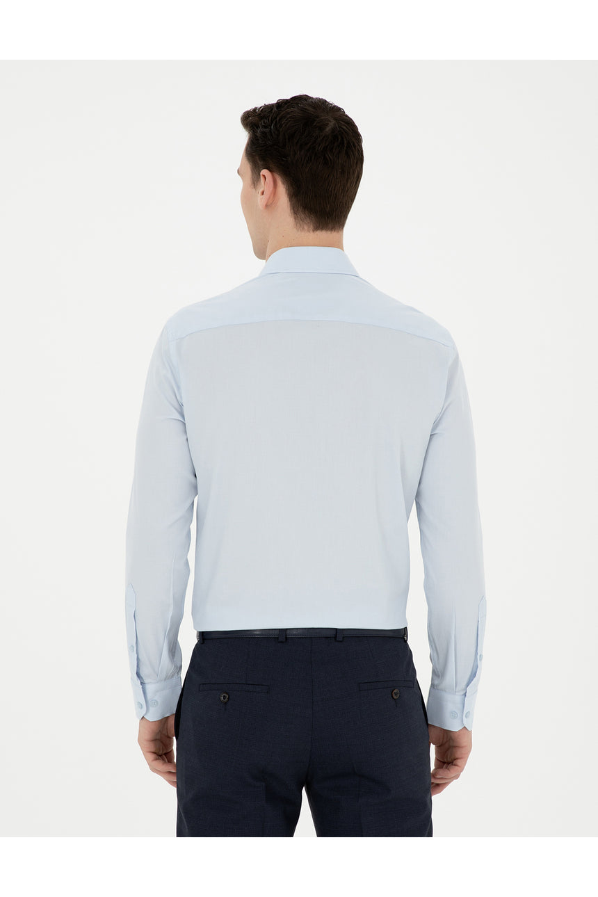 pierre cardin erkek dokuma gömlek 1833527 - AÇIK MAVİ