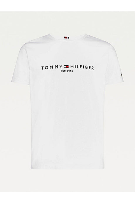Tommy Hilfiger ERKEK CORE TOMMY LOGO TEE MW0MW11465 - Beyaz