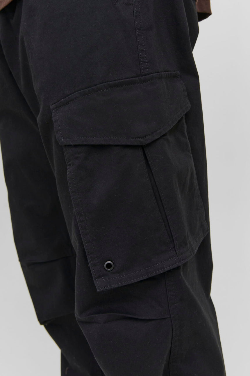 JACK&JONES JPSTKANE NOAH CUFFED CARGO NOOS 12242264 - Siyah