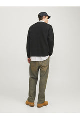 Jack & Jones Premium Blustanley Erkek Bisiklet Yaka Triko Kazak 12305682 - Mavi