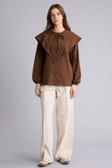 Defacto KADIN Woven Top G9244AX - Kahverengi