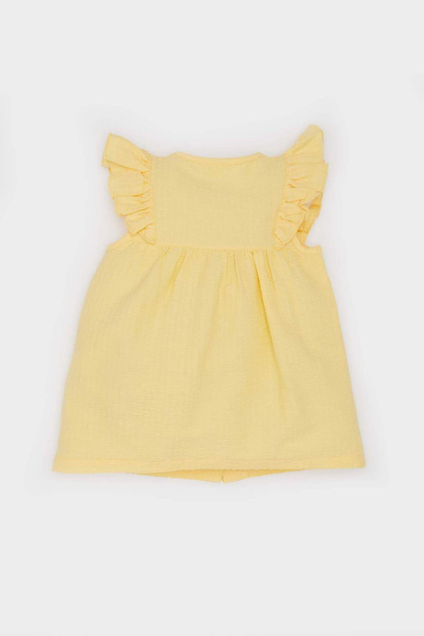 Defacto Çocuk Short Sleeve Shirt C5972A5 - Sarı