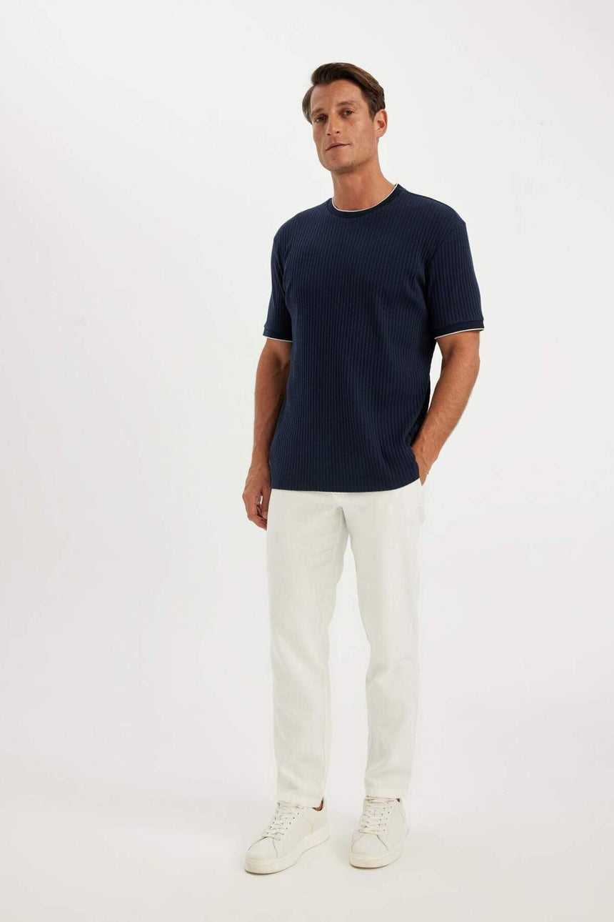 DeFacto D4251AX Erkek Pantolon - Beyaz
