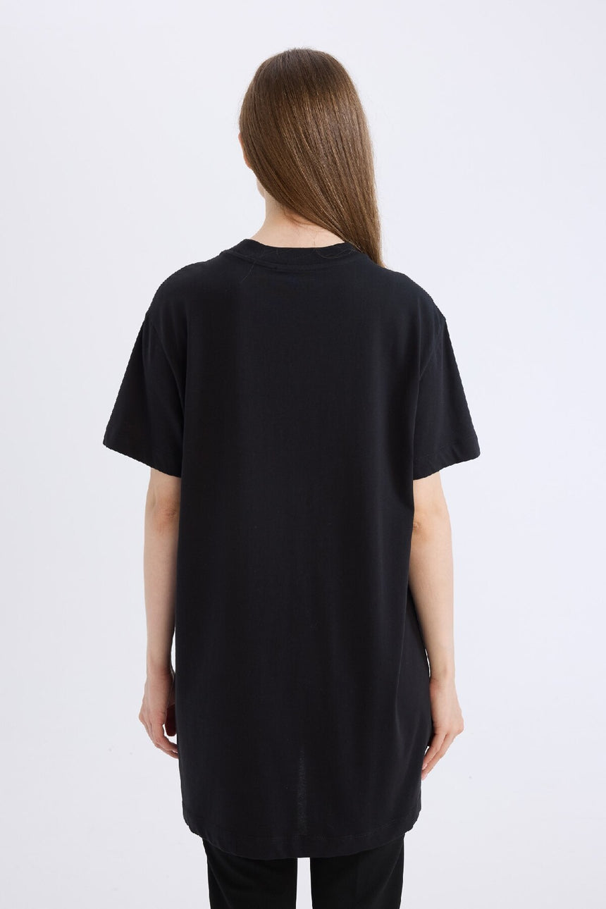 Defacto Kadın Short Sleeve Tunic A8351Ax - Ekru