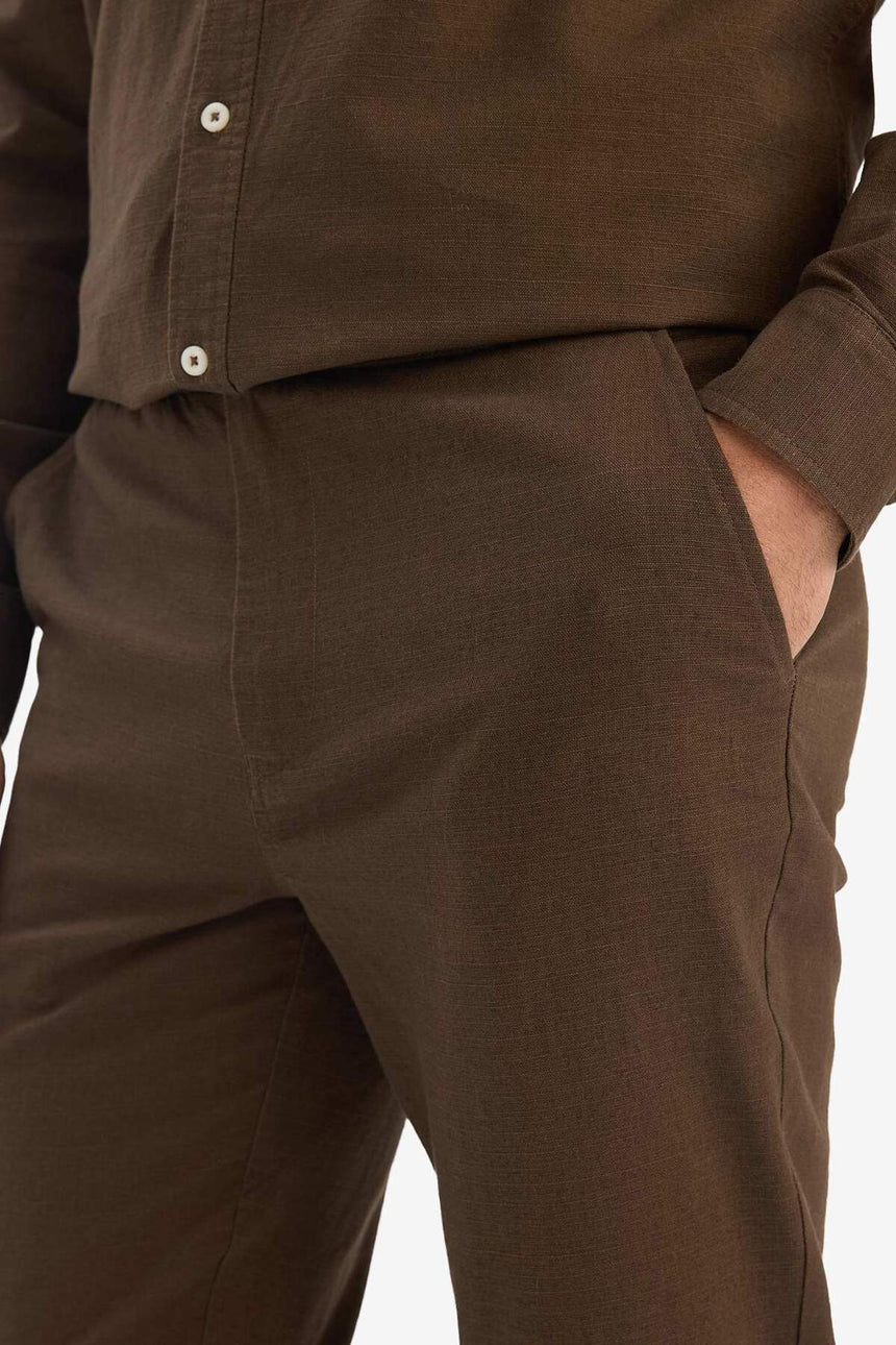 DeFacto D2671AX Erkek Pantolon - Kahverengi