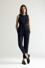 Defacto Kadın Trousers E6292Ax - Koyu Lacivert