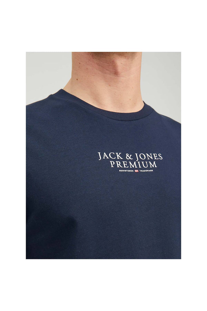 JACK&JONES JPRBLUARCHIE SS TEE CREW NECK NOOS 12217167 - Koyu Lacivert
