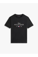 Tommy Hilfiger Erkek BRAND LOVE BIG HILFIGER TEE MW0MW41455 - Siyah