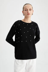 Defacto Kadın Pullover R0726Az - Siyah
