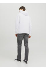 JACK&JONES JJESTAR JJ SWEAT HOOD NOOS 12233972 - Beyaz